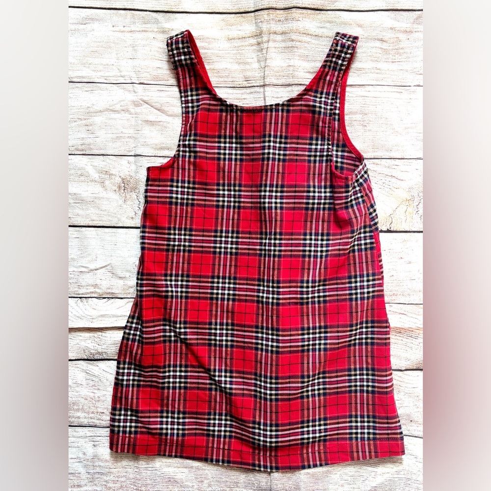 H&M Girls Plaid Jumper Dress
